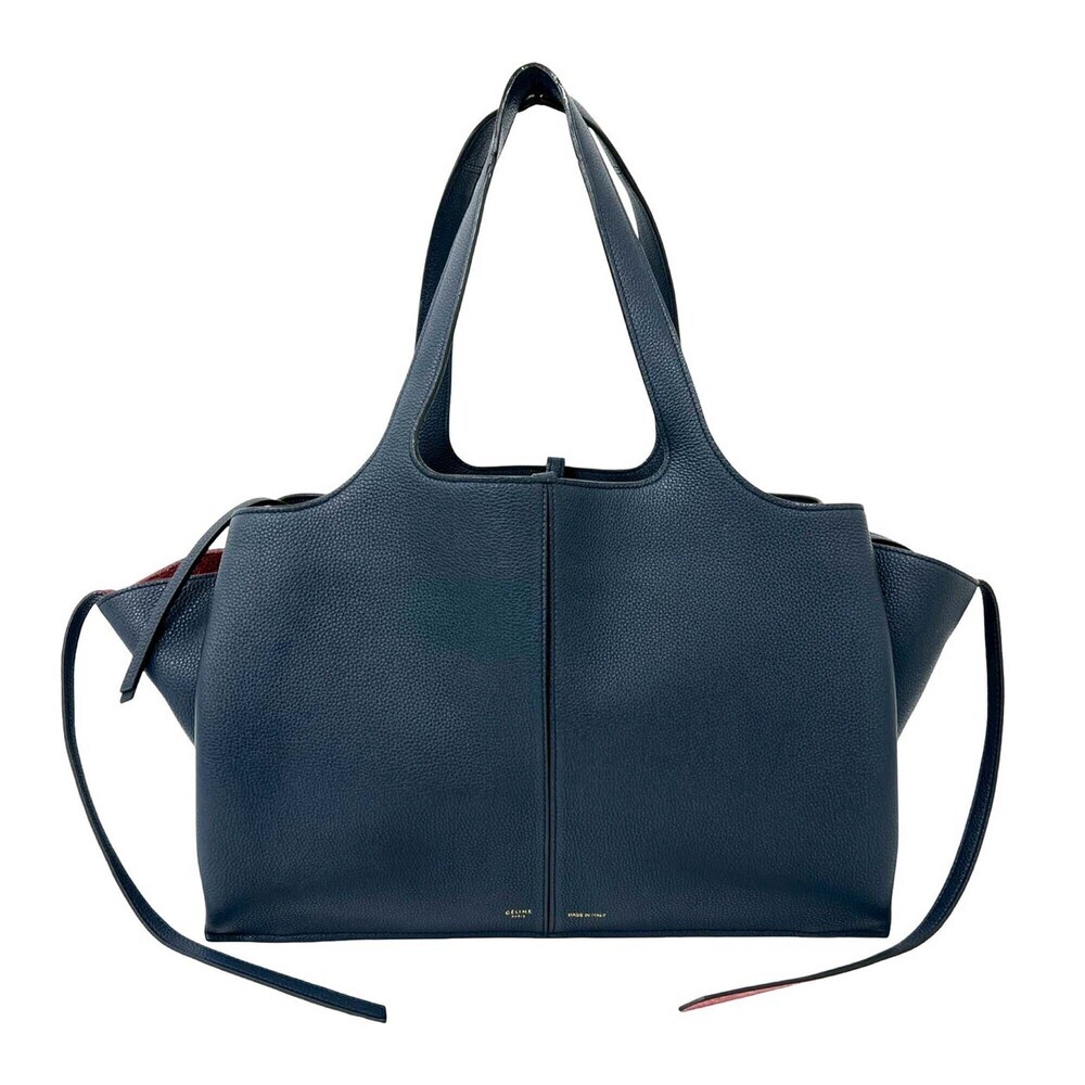 Pre-Loved Celine Medium Grained Calfskin Trifold Tote